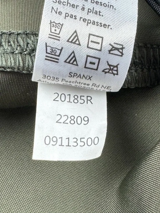 EUC SPANX Matte Green Faux Leather  Camo Leggings Power Waistband - Size Small - Picture 9 of 16